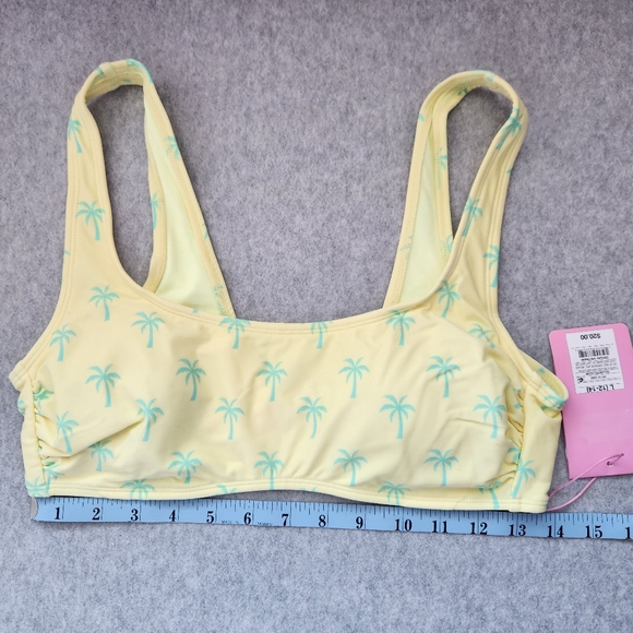 Stoney Clover Lane x Target NWT Palm Trees Bralette Bikini Top Size  L (12-14) - Picture 3 of 8